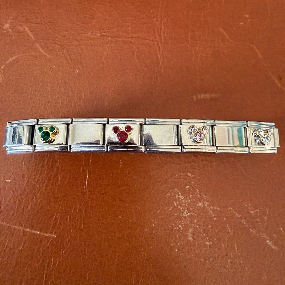 Disney Silver Mickey Charm Bracelet